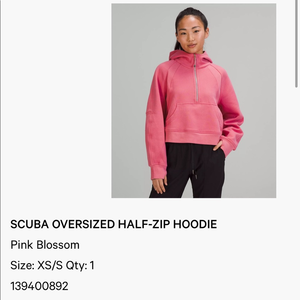 SCUBA OVERSIZED HALF-ZIP HOODIE
